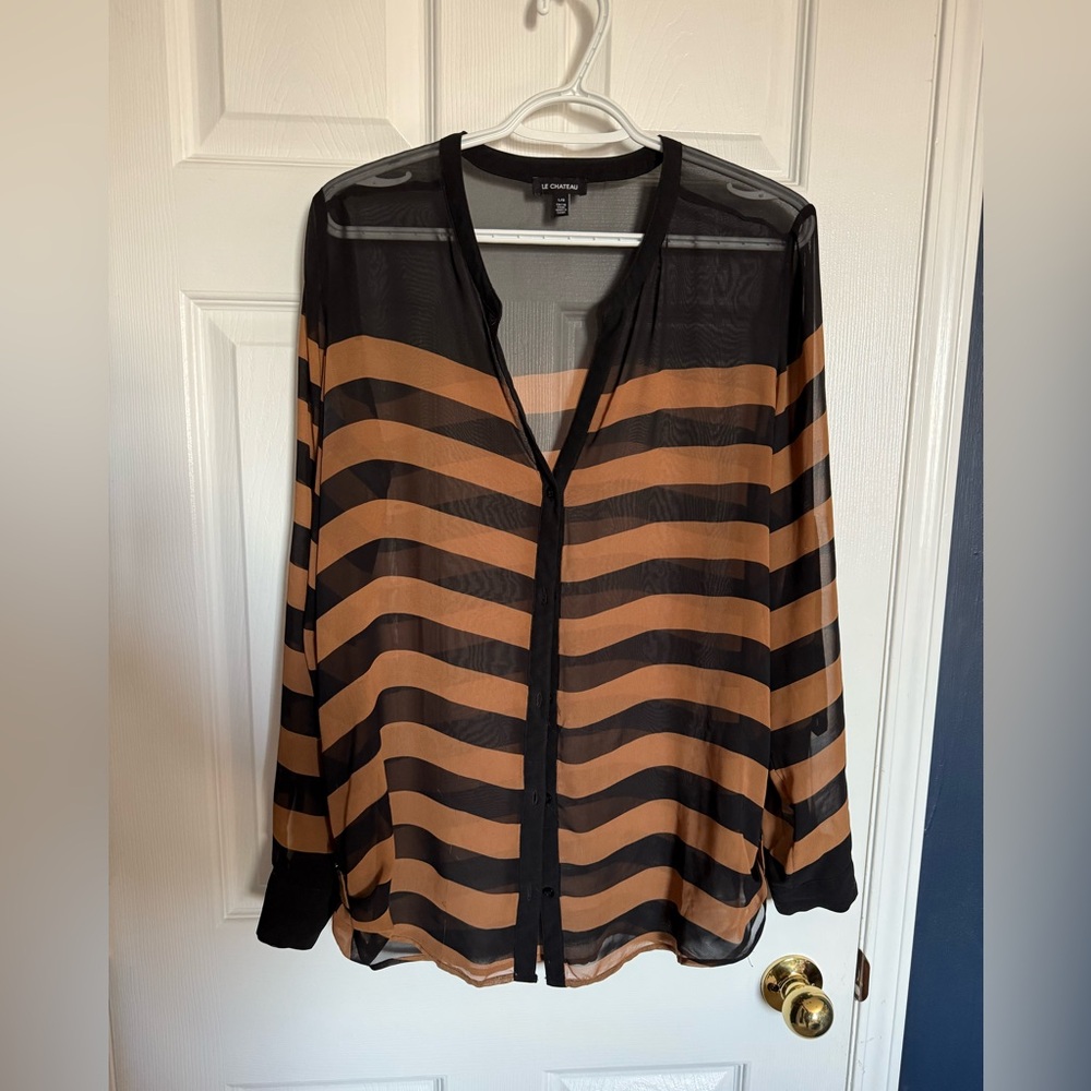 Le Chateau Sheer Blouse